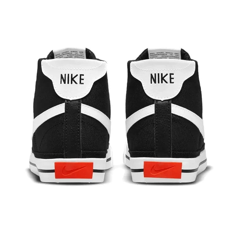 Nike Court Legacy Canvas Mid 'Black White Orange' | Banlieue91