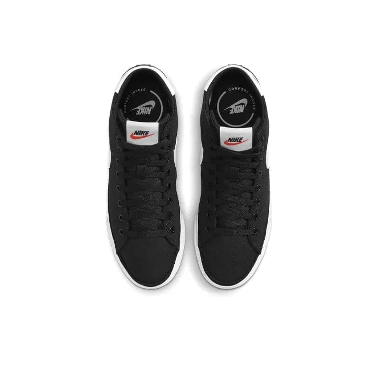 Nike Court Legacy Canvas Mid 'Black White Orange' | Banlieue91