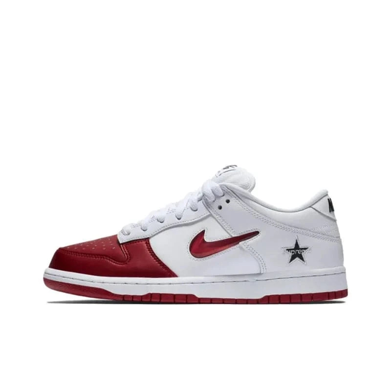 Nike Sb Dunk Low Supreme Jewel Swoosh Red | Banlieue91