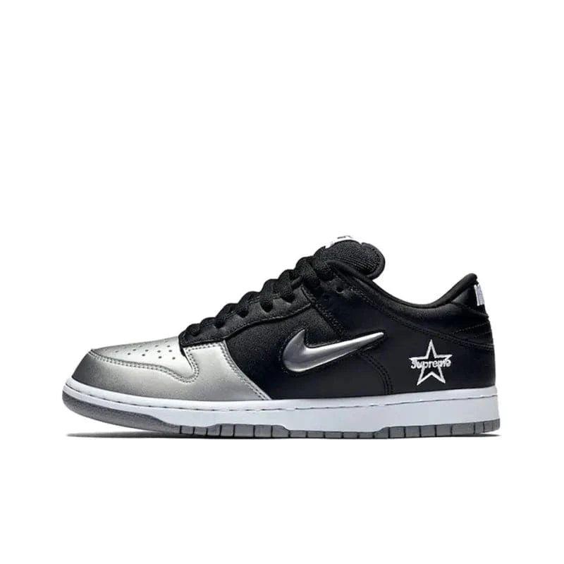 Nike Sb Dunk Low Supreme Jewel Swoosh Silver | Banlieue91