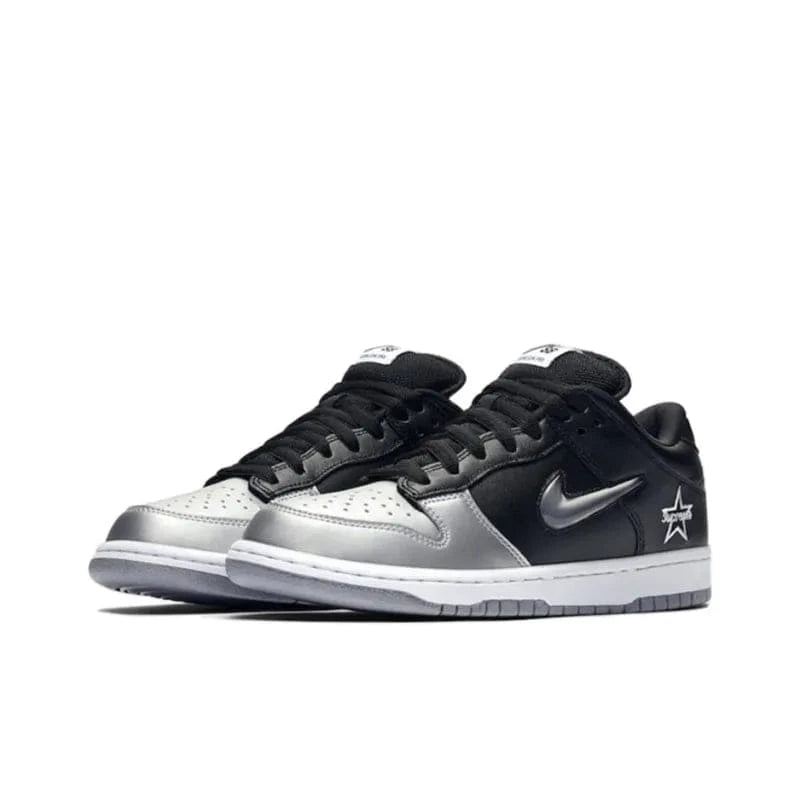Nike Sb Dunk Low Supreme Jewel Swoosh Silver | Banlieue91