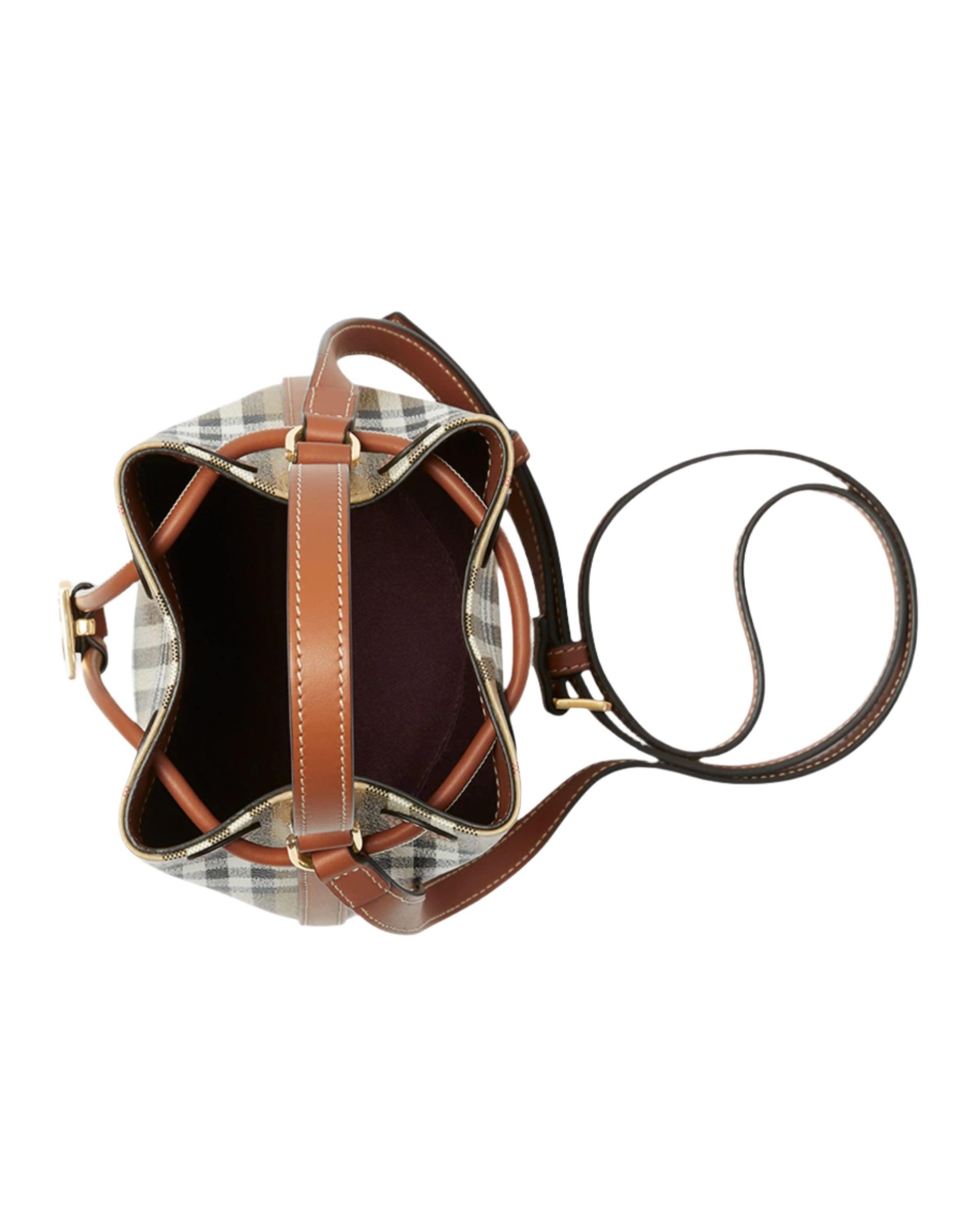 Burberry Check Drawstring Bucket Bag - Banlieue91