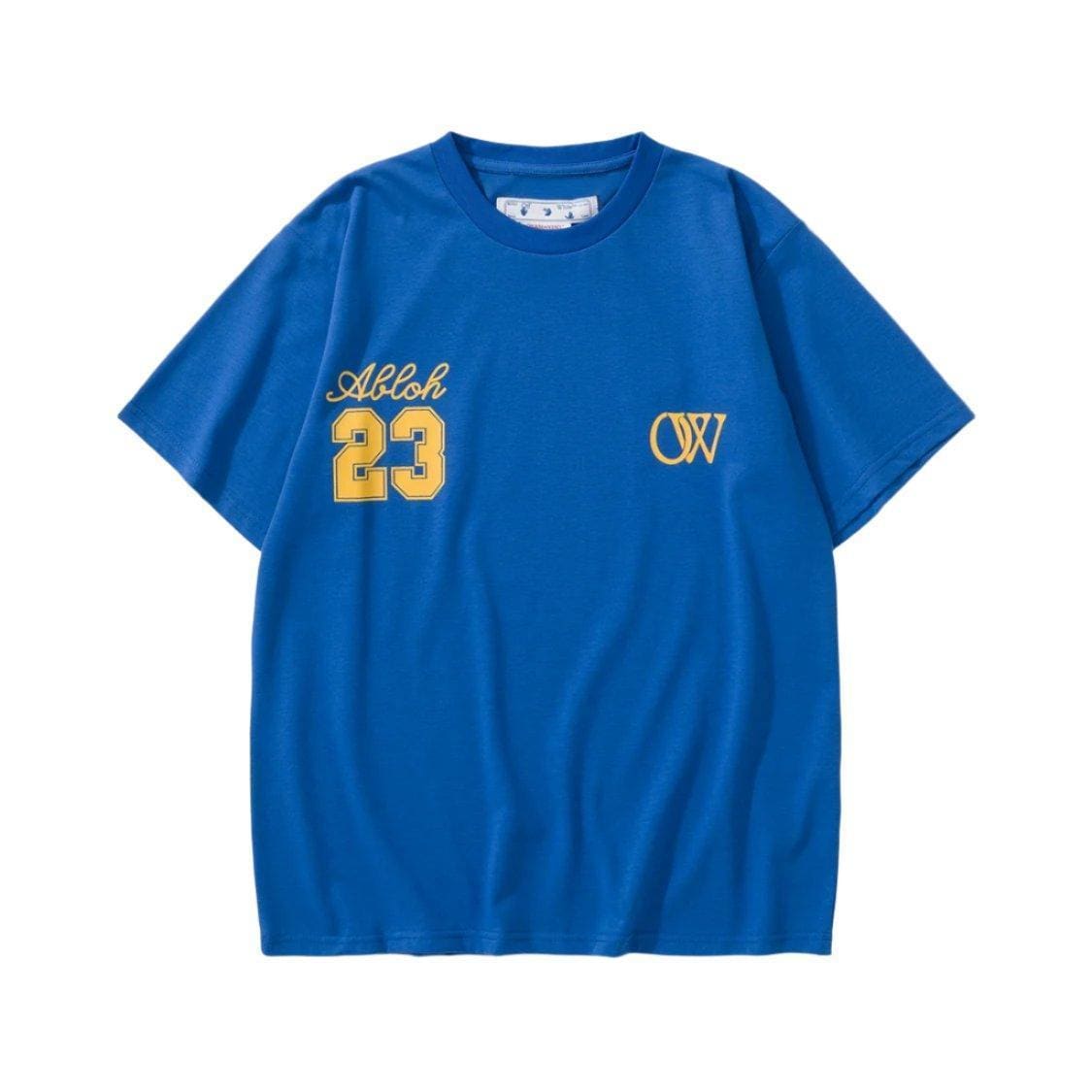 Off-White 23 T-Shirt Without Collar 'Blue' | Banlieue91