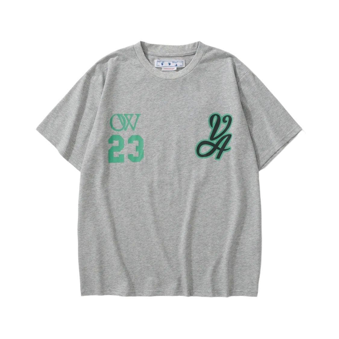 Off-White 23 T-Shirt Without Collar 'Grey' | Banlieue91