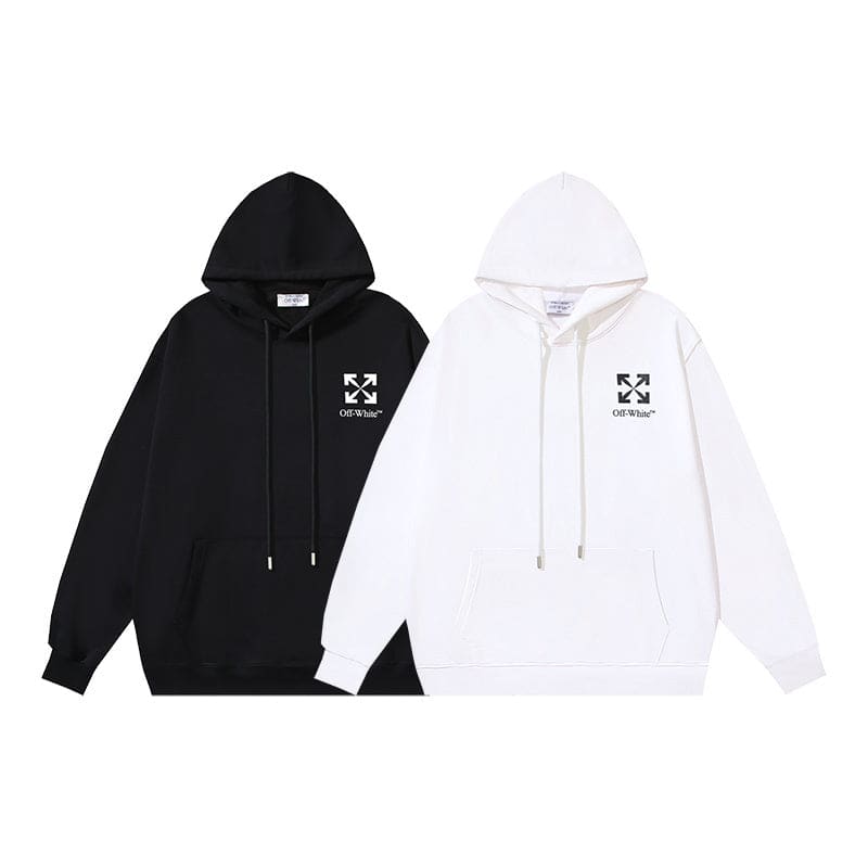 OFF-WHITE Arrows Print Hoodie White/Black | Banlieue91
