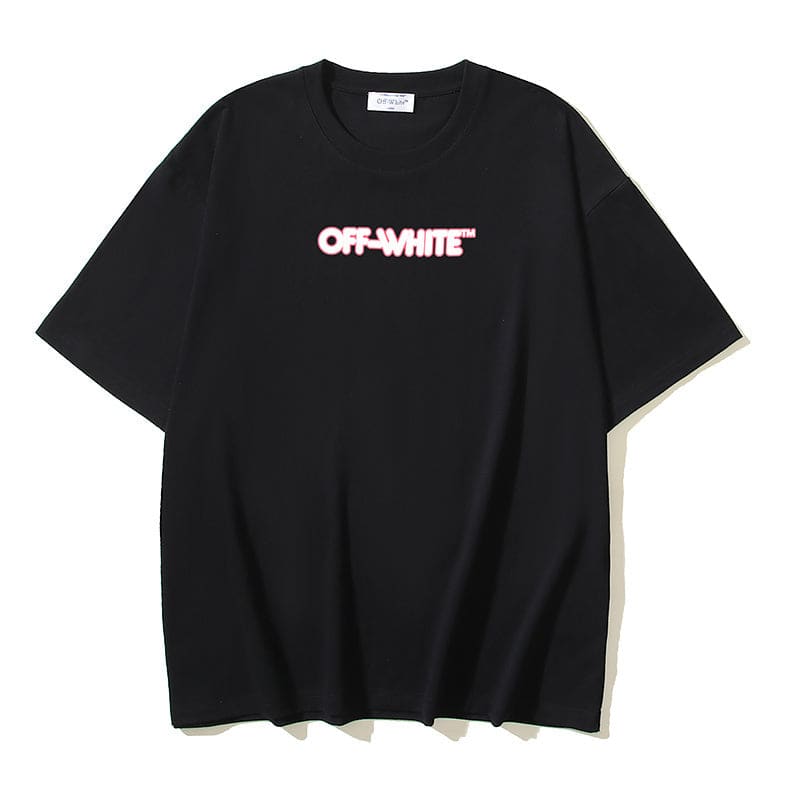 Off-White logo cotton t-shirt 'Black' | Banlieue91