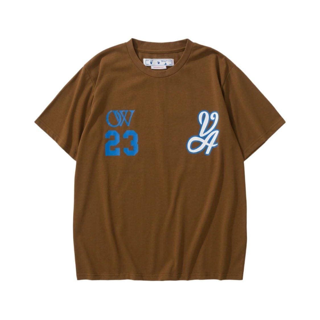 Off-White T-Shirt 23 Without Collar 'Brown' | Banlieue91
