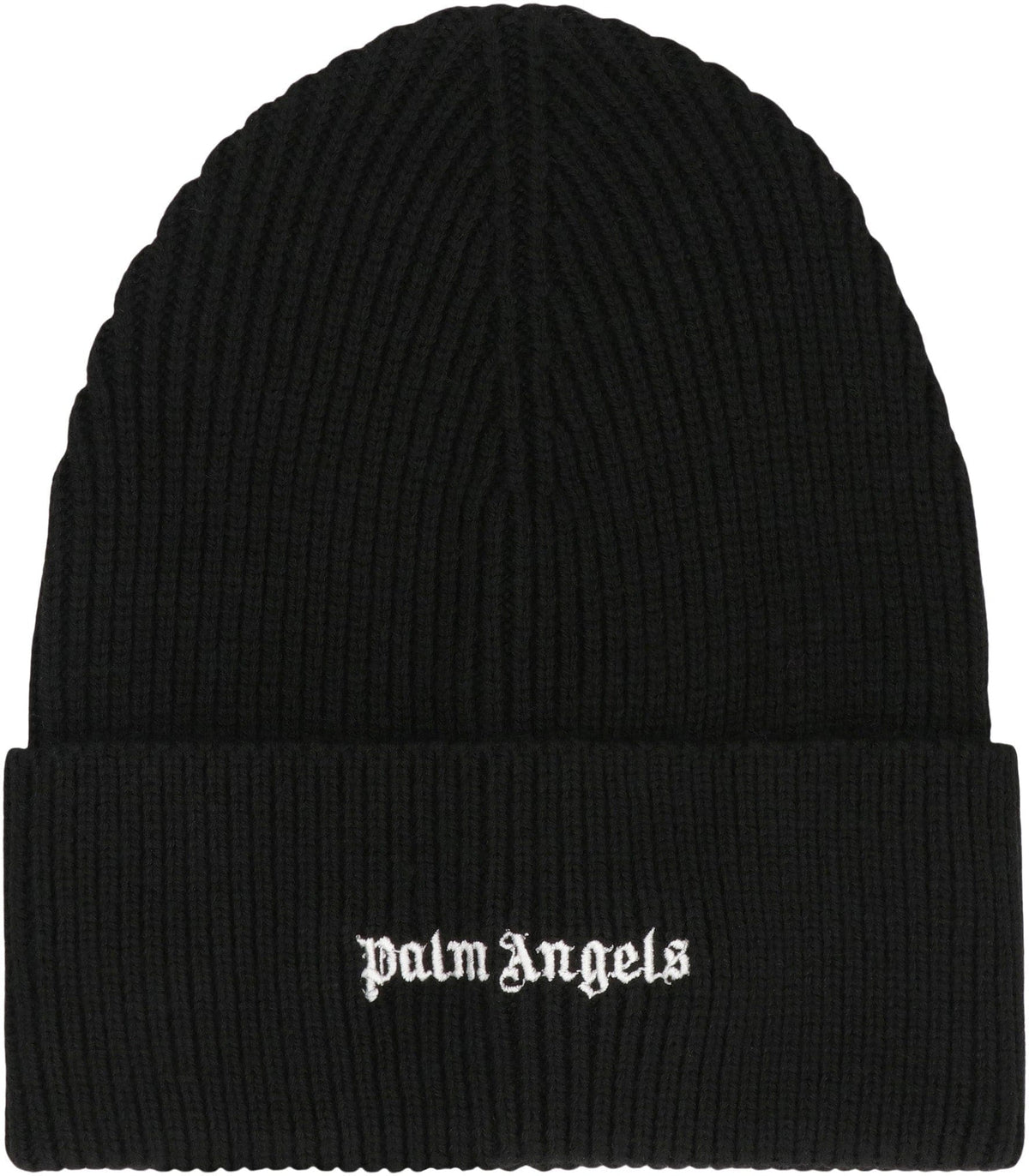 PALM ANGELS Knit Cap with Logo - Men's Winter Accessory | Banlieue91