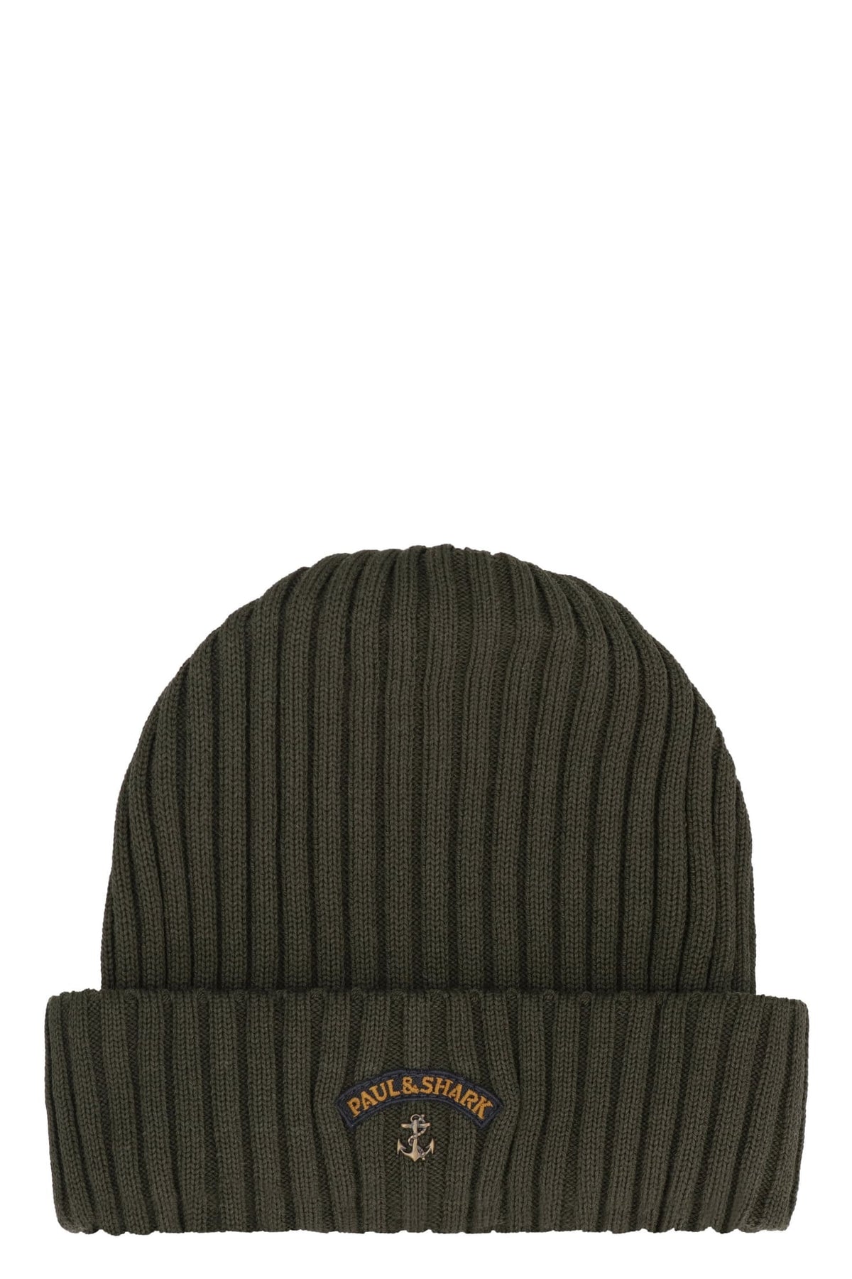 PAUL & SHARK Ribbed Wool Beanie with Front Logo Detail | Banlieue91