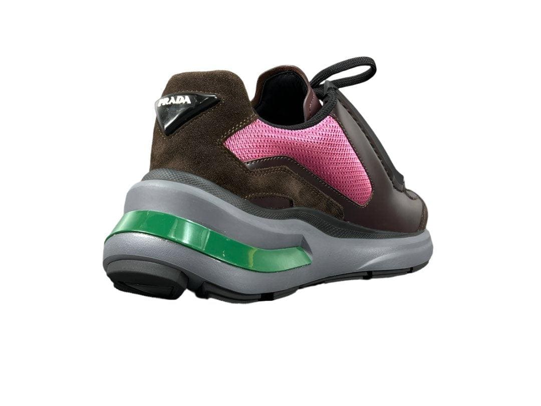 Prada Brushed Leather Bike Fabric Suede Garnet "Peony Pink" | Banlieue91