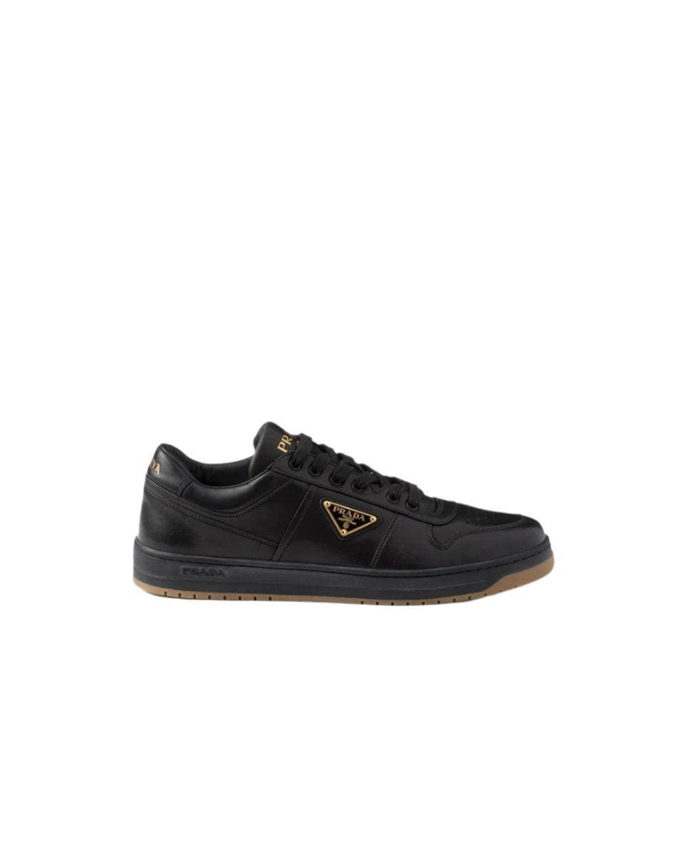 Prada Downtown nappa leather sneakers 'Black' | Banlieue91