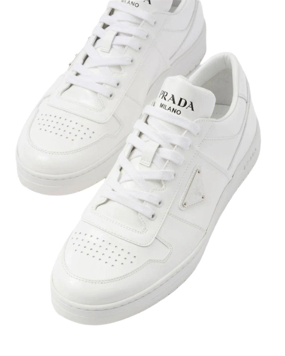 Prada Downtown nappa leather sneakers 'White' | Banlieue91