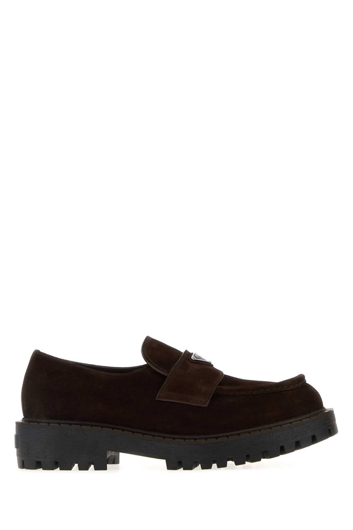 PRADA Men's 100% Leather Flat Moccasins | Banlieue91