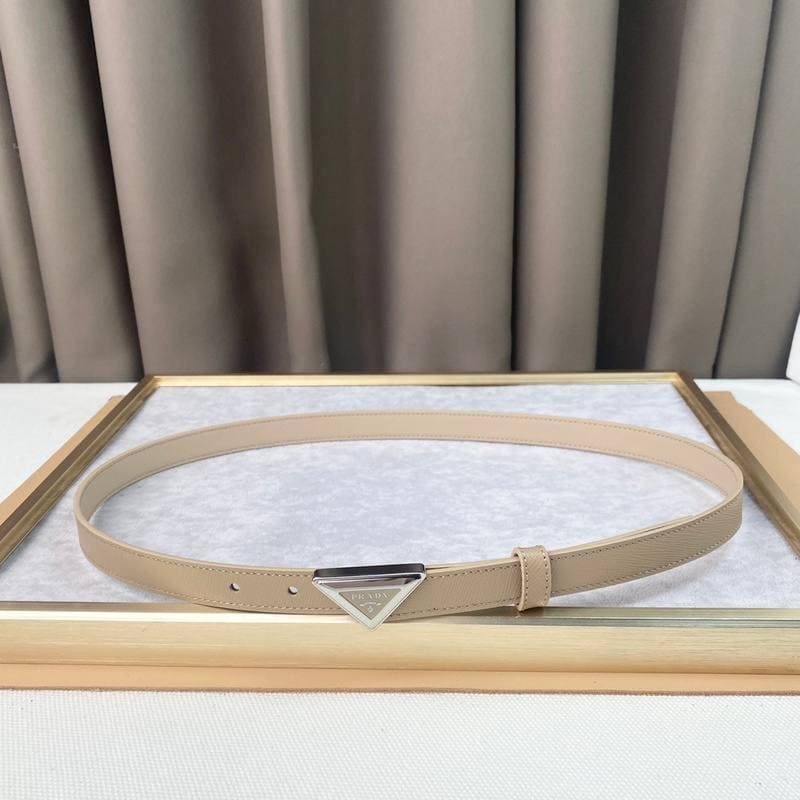 Prada Saffiano leather belt 'Sand Beige' | Banlieue91