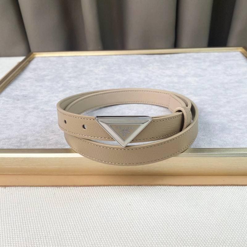 Prada Saffiano leather belt 'Sand Beige' | Banlieue91