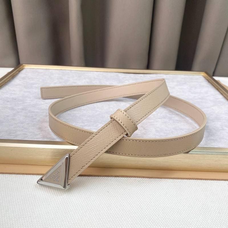 Prada Saffiano leather belt 'Sand Beige' | Banlieue91