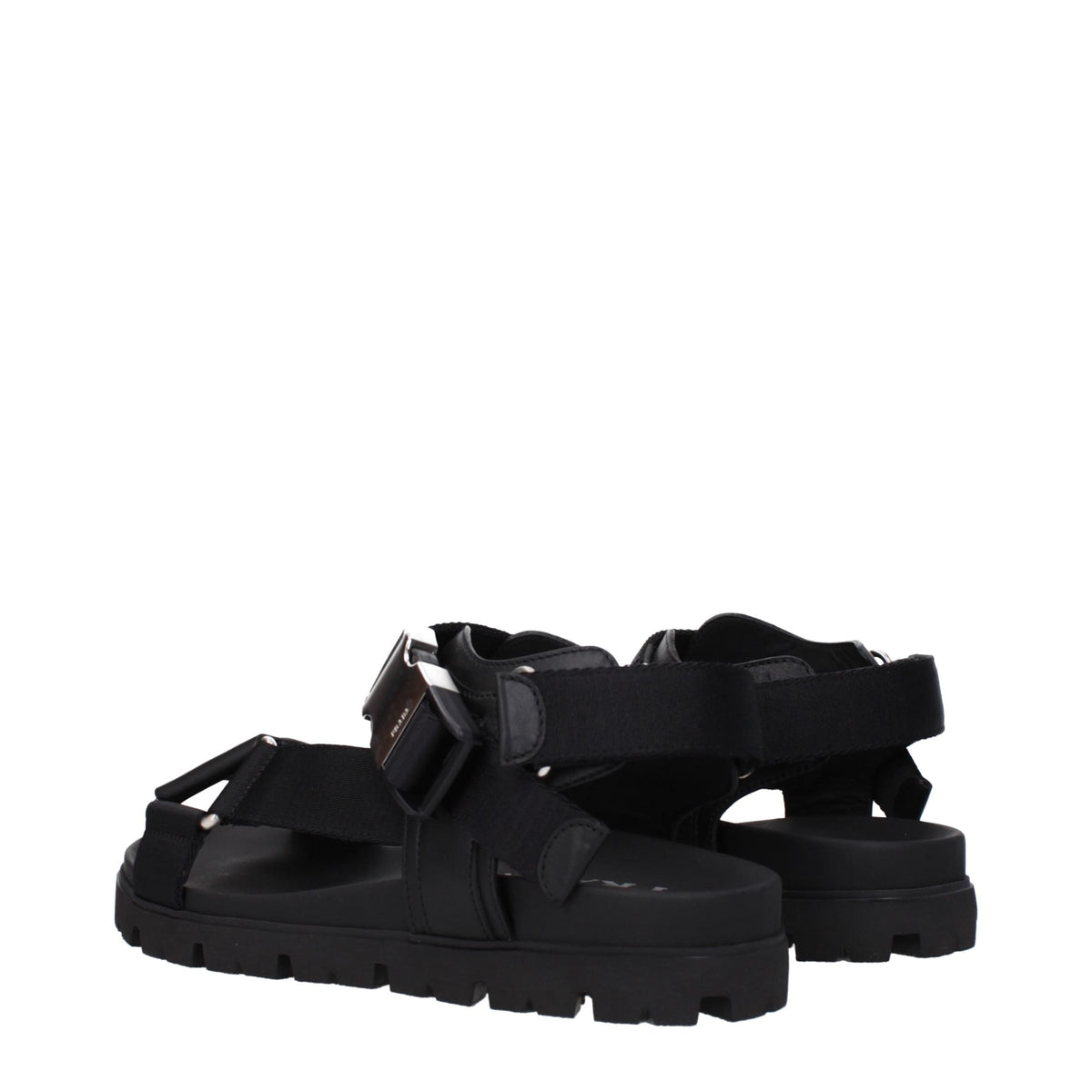 Prada Sandali Uomo Pelle Nero | Banlieue91