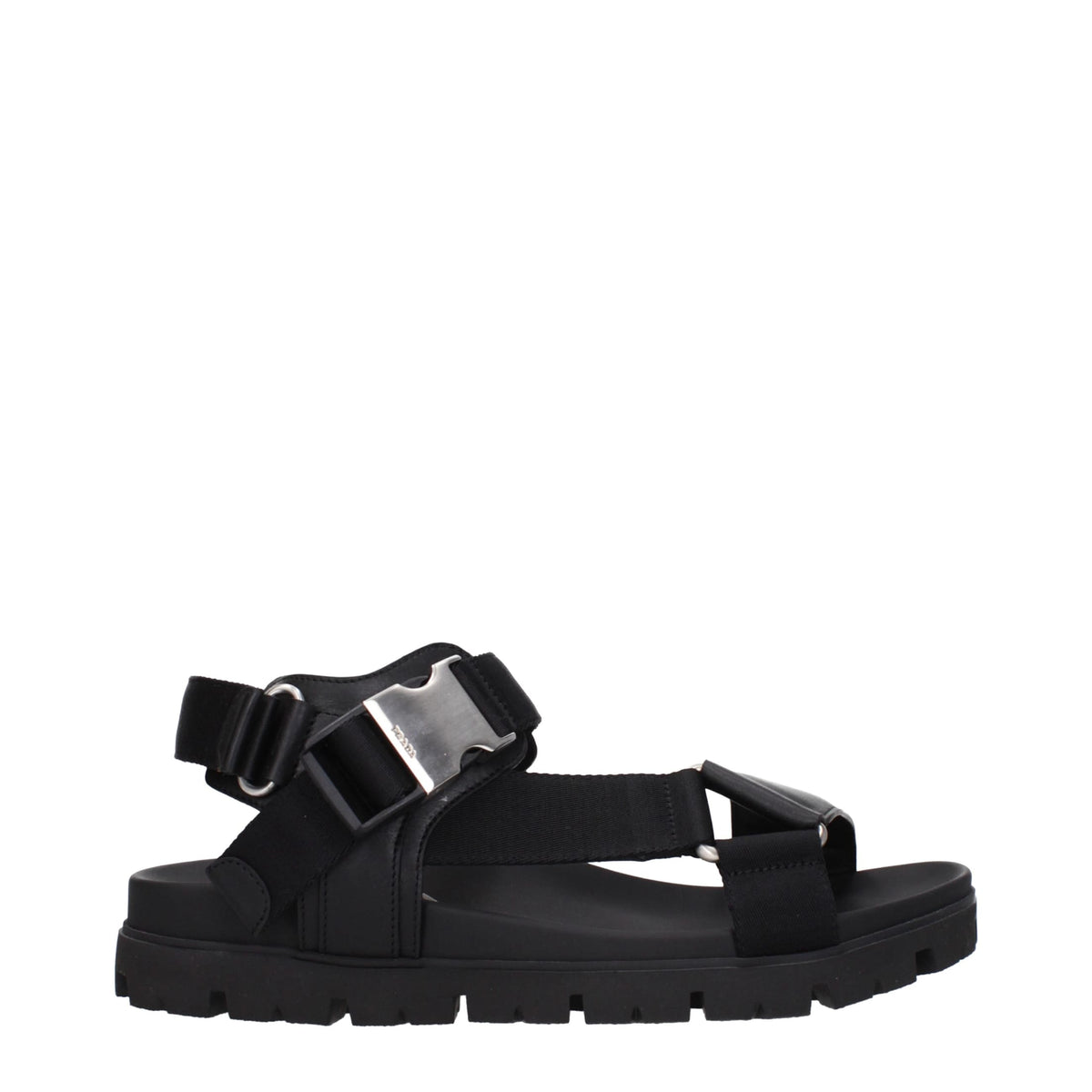 Prada Sandali Uomo Pelle Nero | Banlieue91