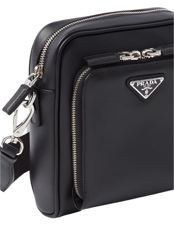 Prada Triangle Logo leather shoulder bag - Banlieue91