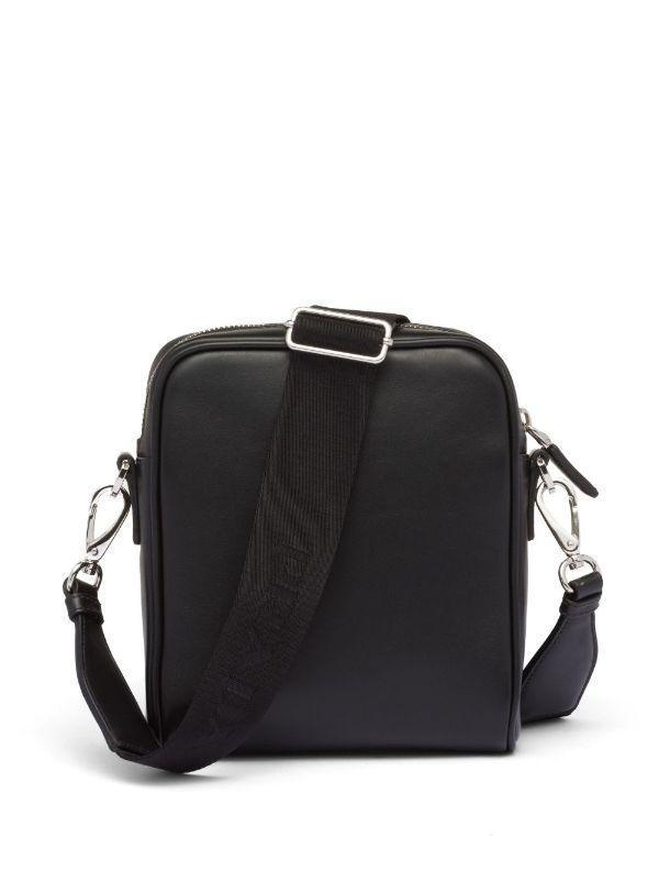Prada Triangle Logo leather shoulder bag - Banlieue91