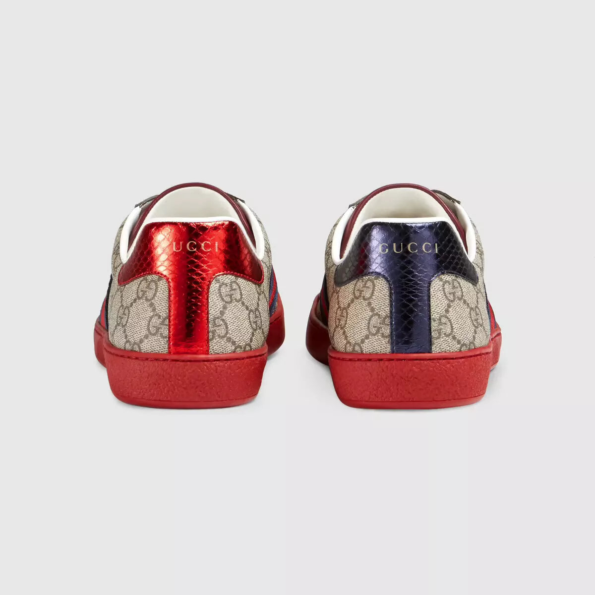 Ace Supreme GG Guccissima Logo Web Stripe Flat Sneakers - Banlieue91 -