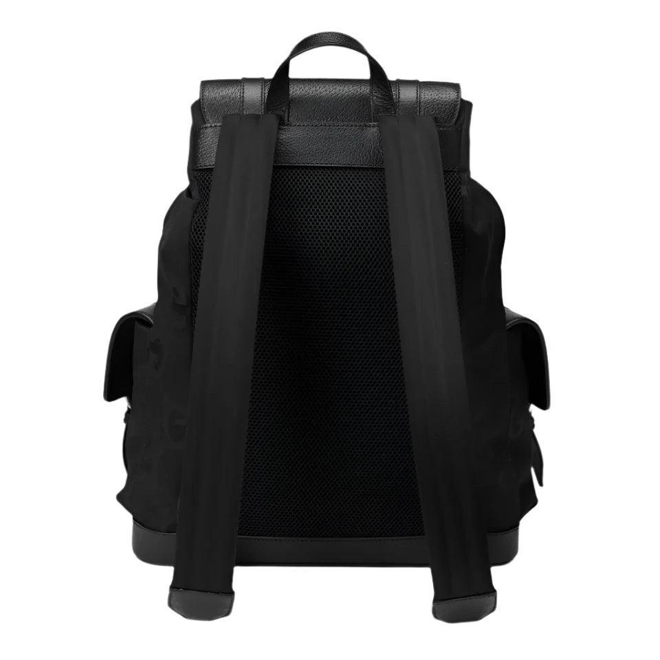 GUCCI BLACK SIGNATURE JUMBO GG CANVAS AND LEATHER BACKPACK - Banlieue91