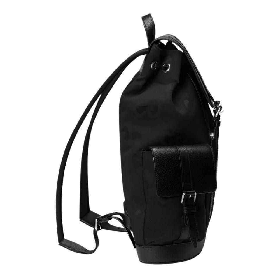 GUCCI BLACK SIGNATURE JUMBO GG CANVAS AND LEATHER BACKPACK - Banlieue91