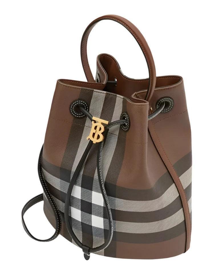 Burberry Check Drawstring Bucket Bag - Banlieue91