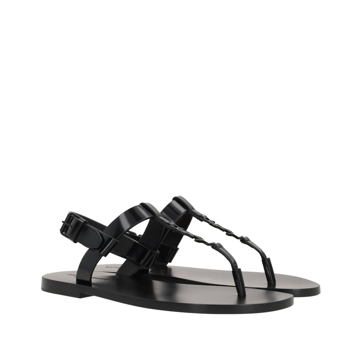 Saint Laurent Cassandre 05 Flat Sandals | Banlieue91