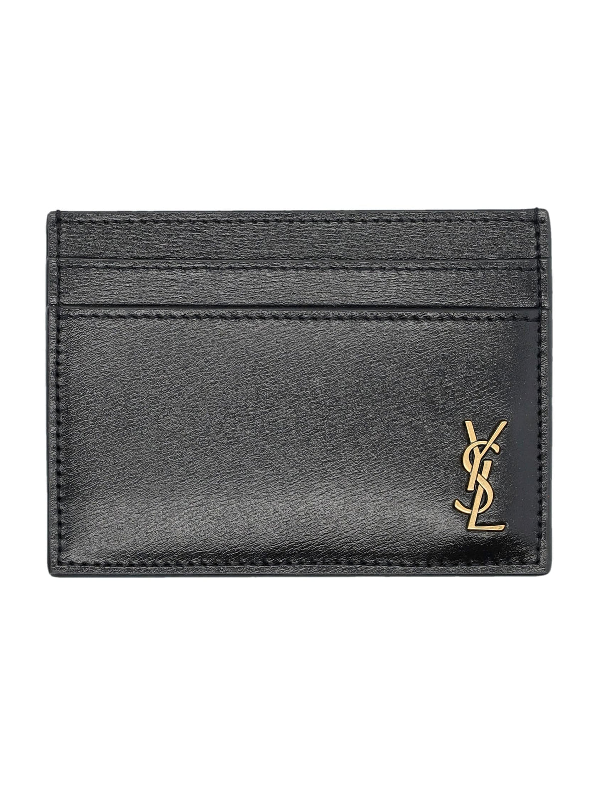 SAINT LAURENT Mini Leather Card Case | Banlieue91