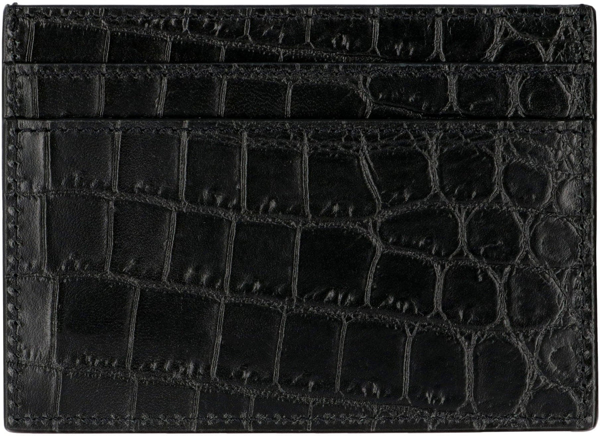 SAINT LAURENT Mini Leather Wallet for Men | Banlieue91