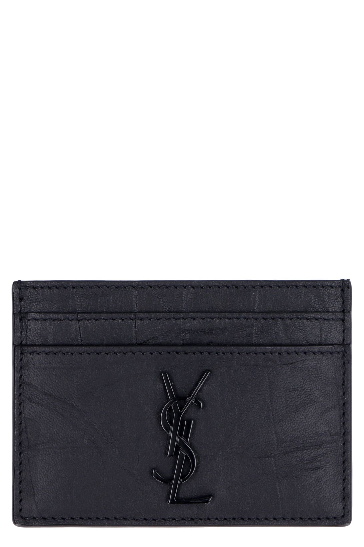 SAINT LAURENT Monogram Mini Credit Card Holder | Banlieue91