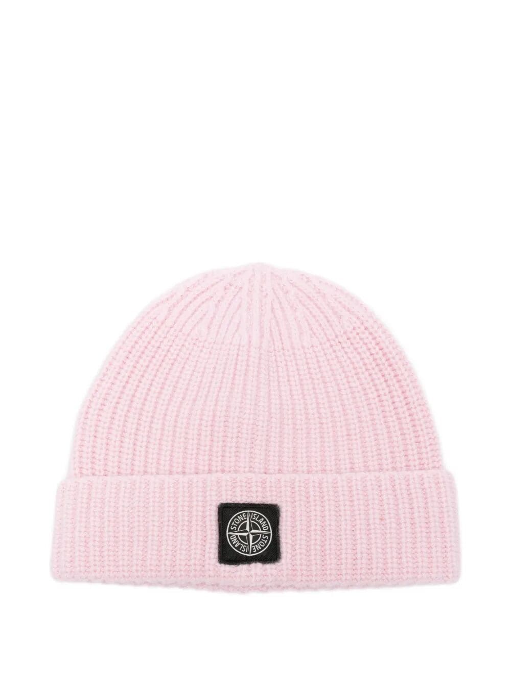 STONE ISLAND Light Wool Knit Beanie with Compass Patch | Banlieue91