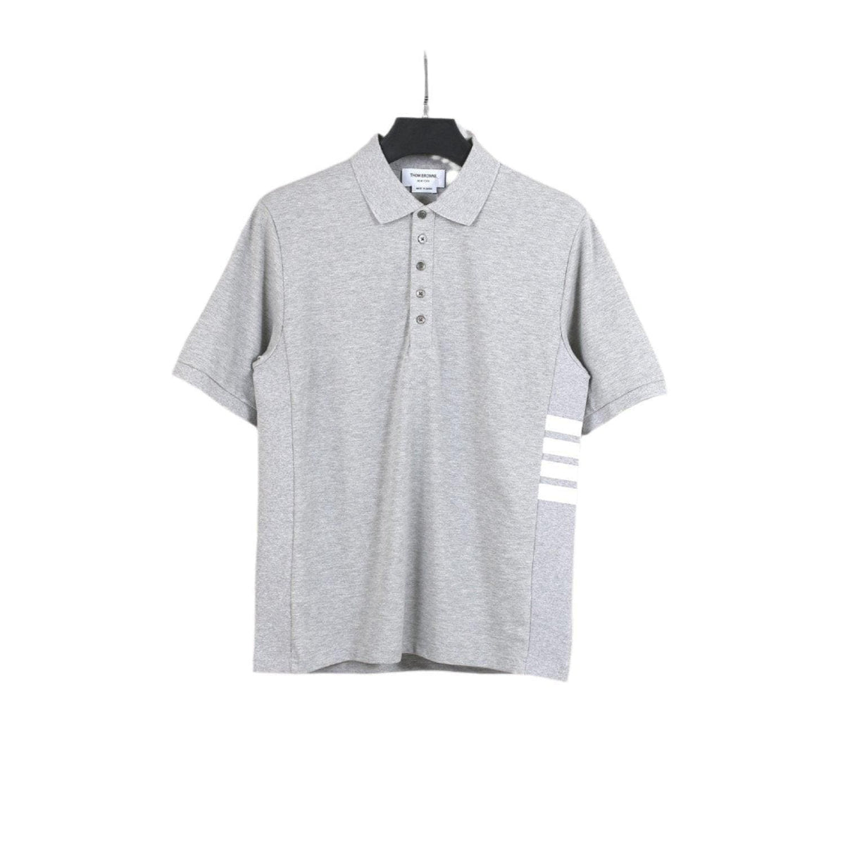 Thom Browne Grey T-Shirt with Collar | Banlieue91