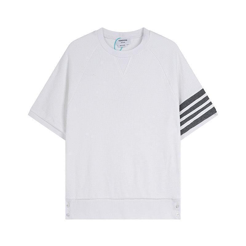 Thom Browne T-Shirt Without Collar 'White' | Banlieue91