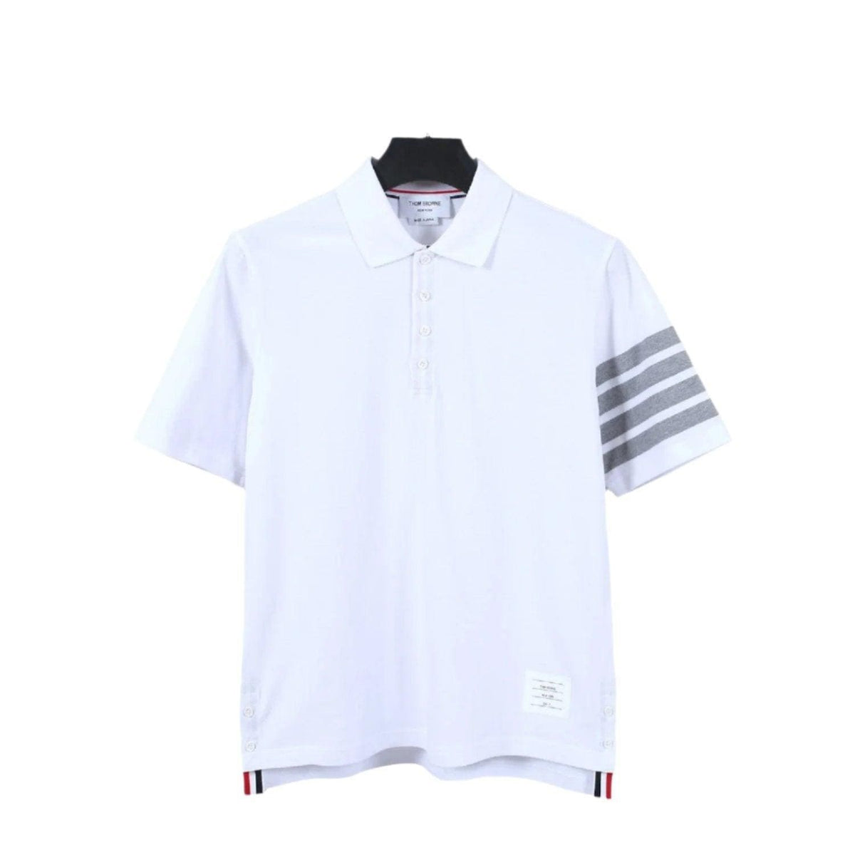 Thom Browne White T-Shirt with Collar | Banlieue91