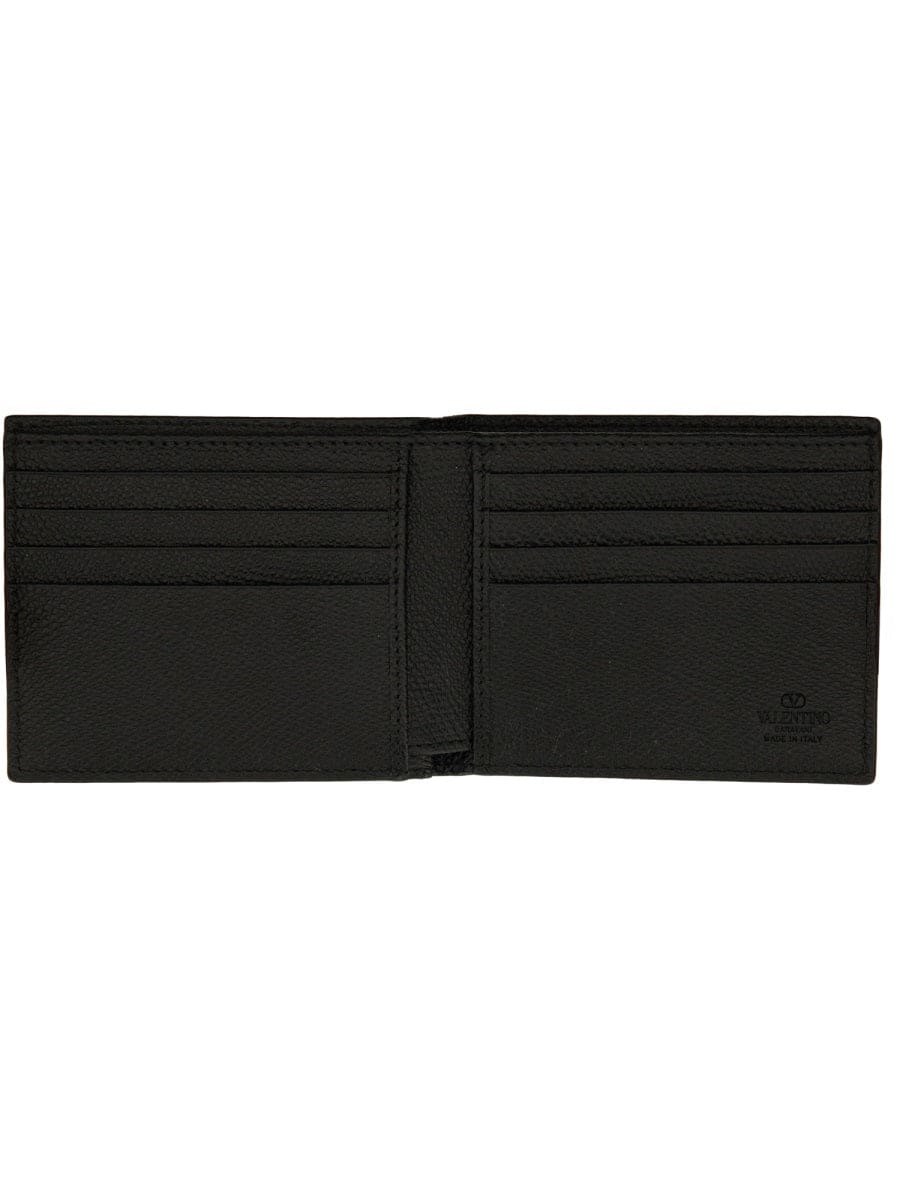 VALENTINO GARAVANI Mini Signature Grainy Calfskin Wallet | Banlieue91