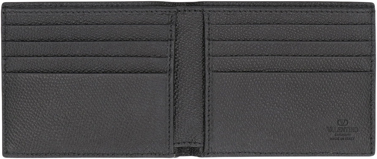 VALENTINO GARAVANI Mini Vlogo Signature Leather Wallet | Banlieue91