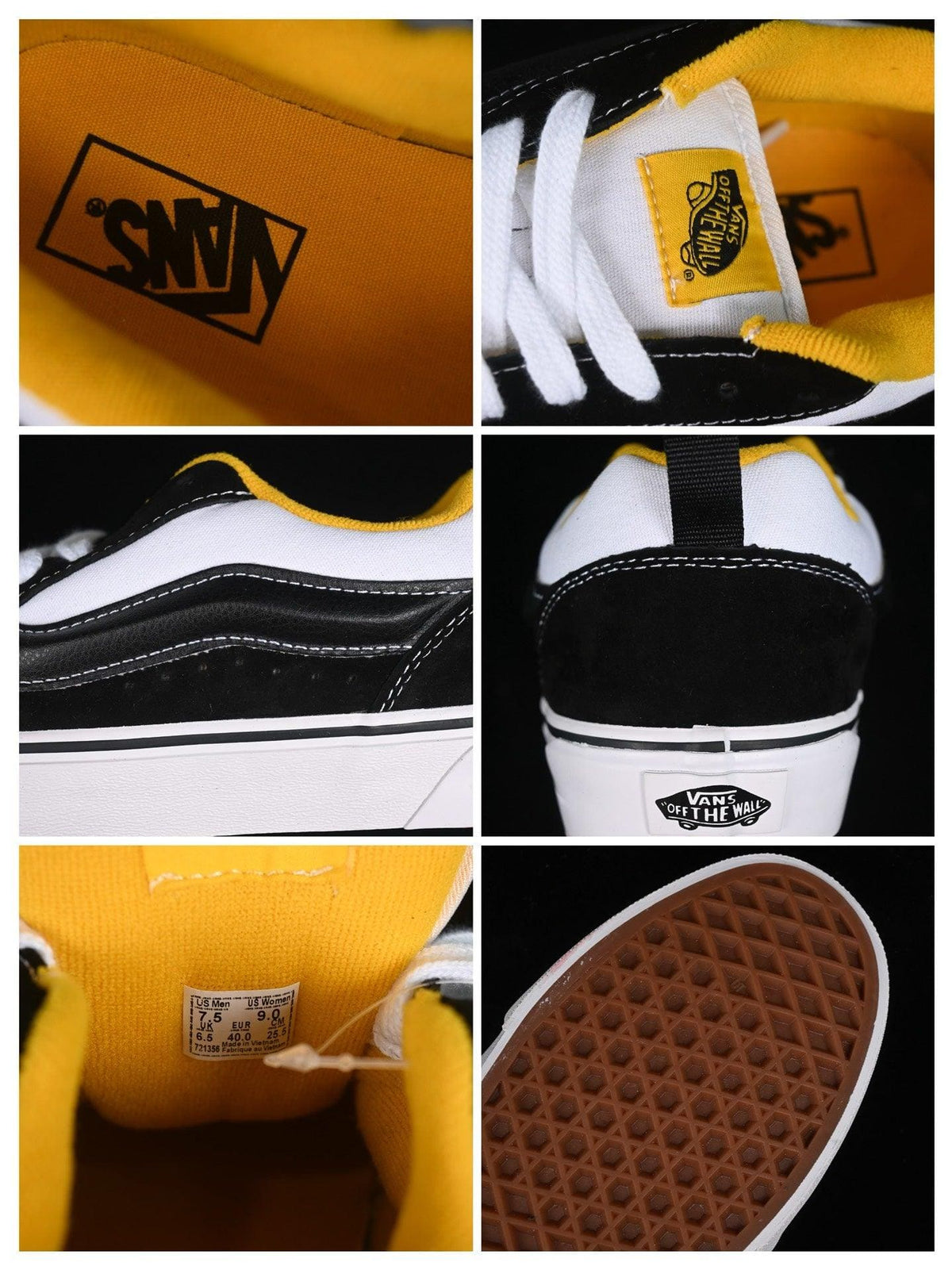 Vans Knu Skool 'Black/White/Yellow' | Banlieue91