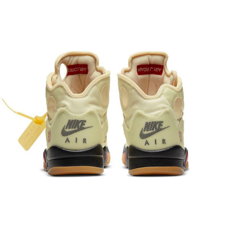 Air Jordan 5 Retro Sail Virgil Abloh Tan - Banlieue91