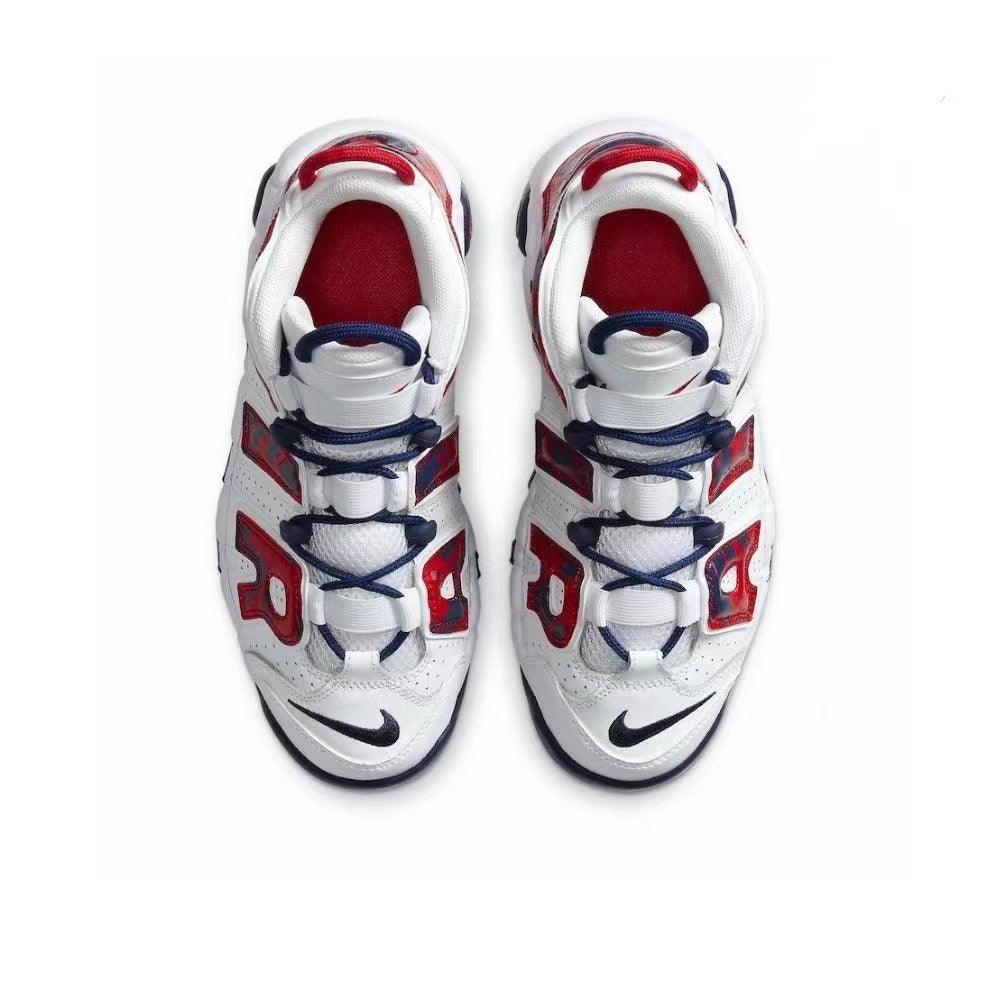 Nike Air More Uptempo 'Red Navy Camo' - Banlieue91