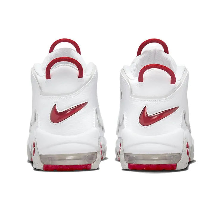 Nike Air More Uptempo 96 White Grey Fog University Red - Banlieue91 -