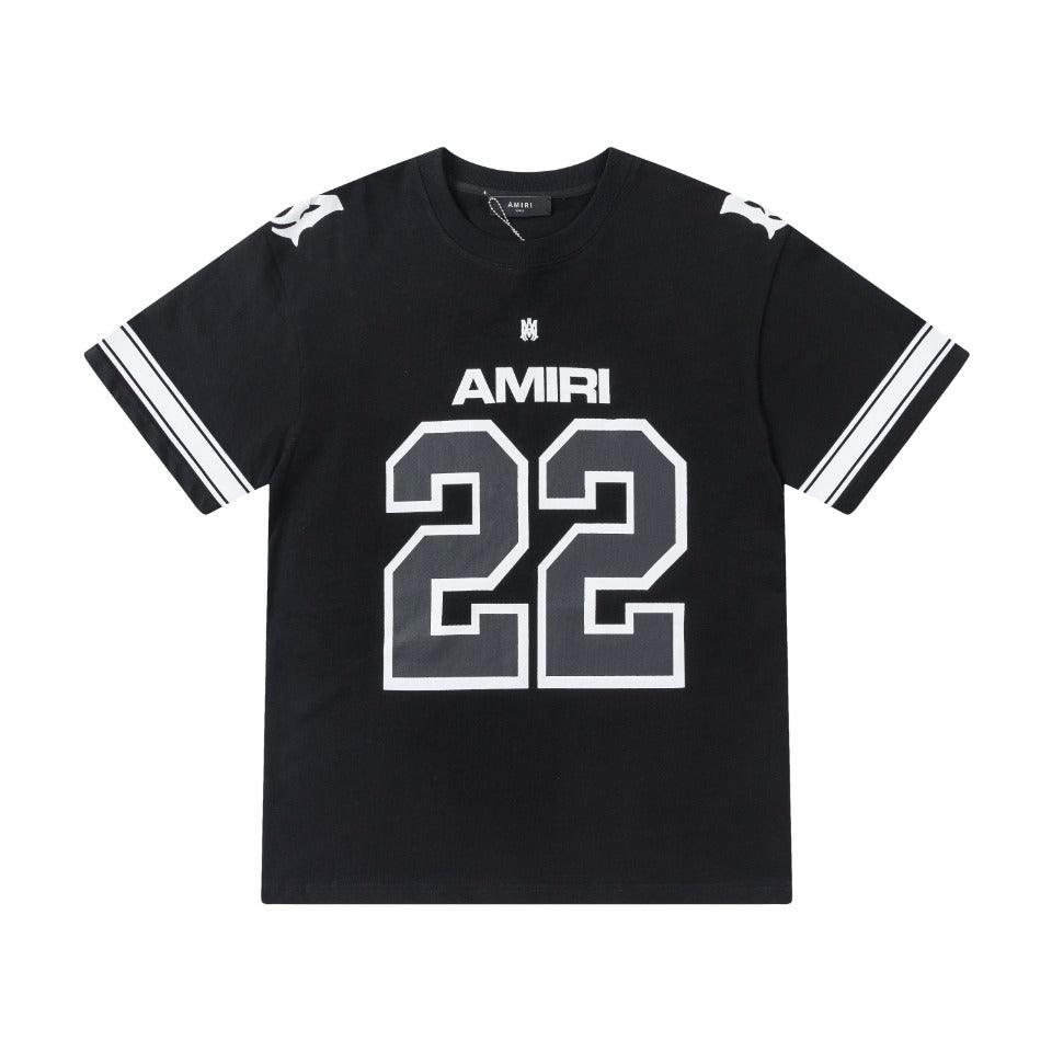 Amiri 22 Black T-Shirt Without Collar - Banlieue91