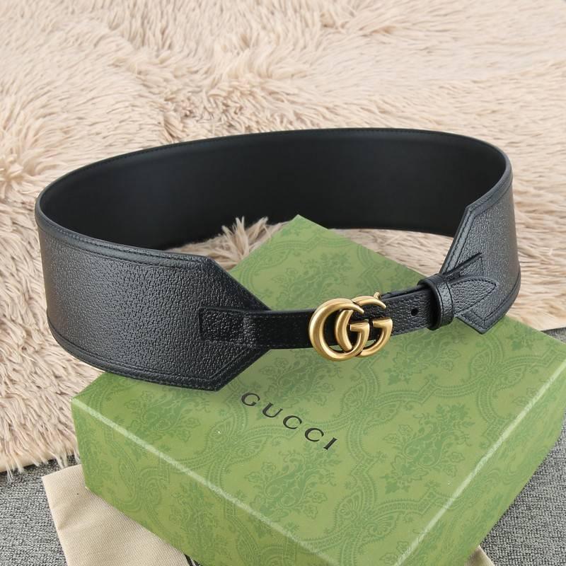 Gucci GG-buckle canvas Women belt 'Black' - Banlieue91