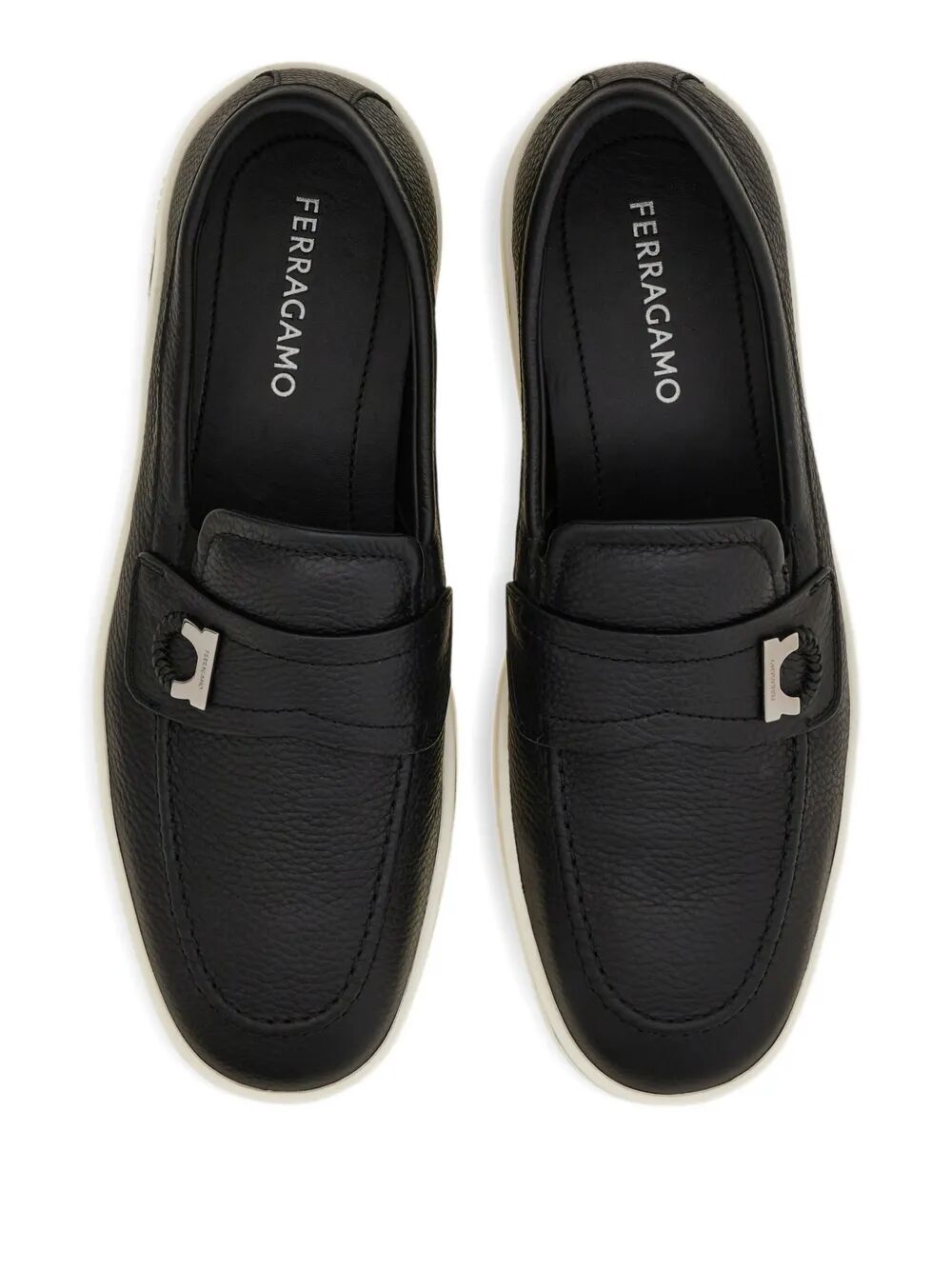 Ferragamo Men's Leather Moccasin Loafers - Banlieue91 -