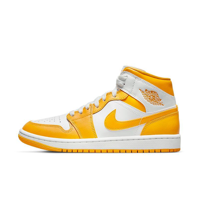 Air Jordan 1 Mid White Yellow - Banlieue91