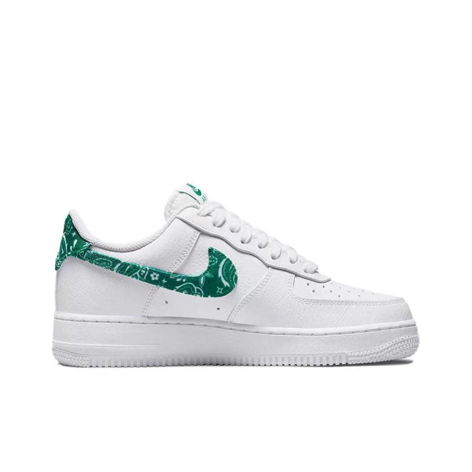 Nike Air Force 1 'Essential White/Green Paisley' - Banlieue91