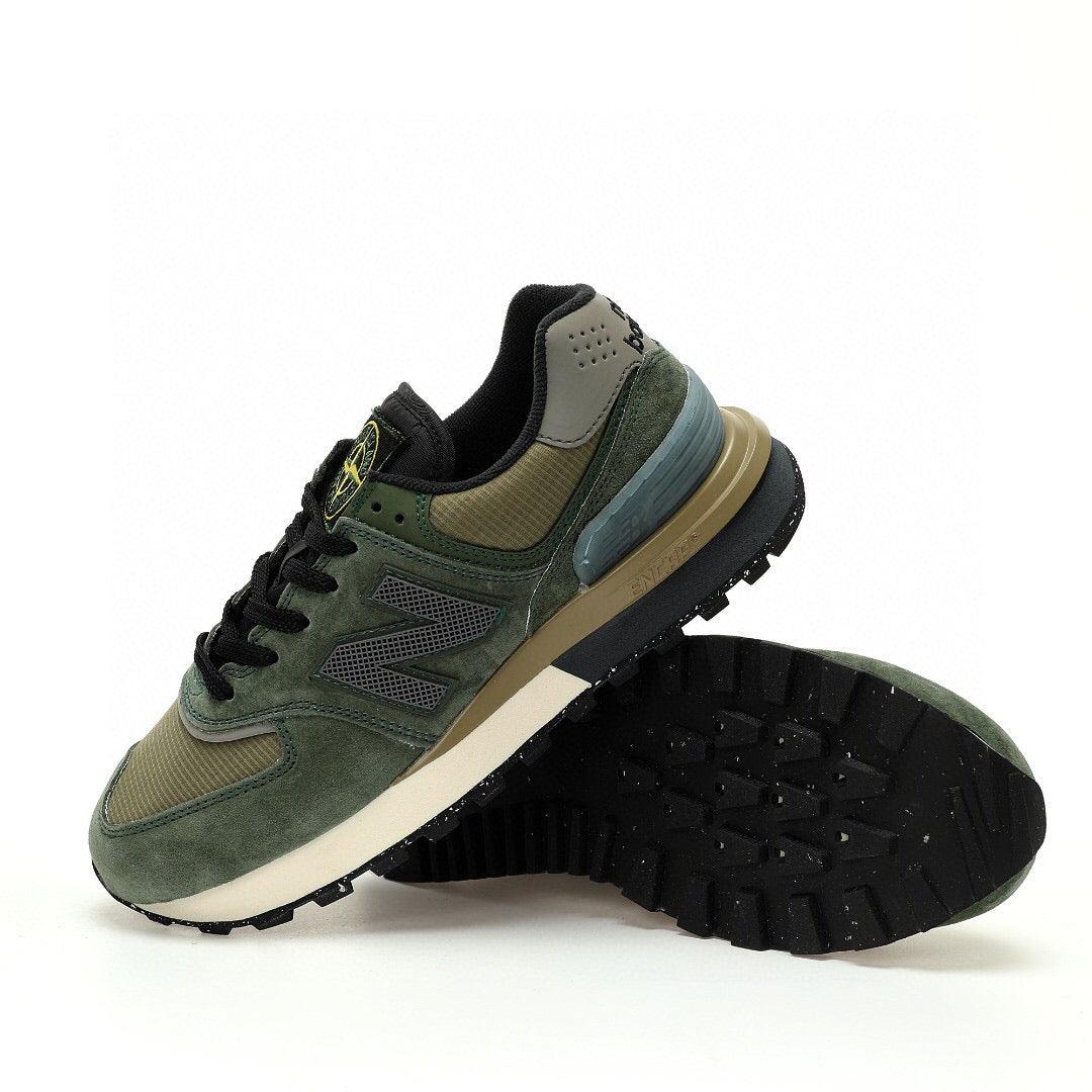 New Balance 574 Legacy Stone Island Dark Green - Banlieue91