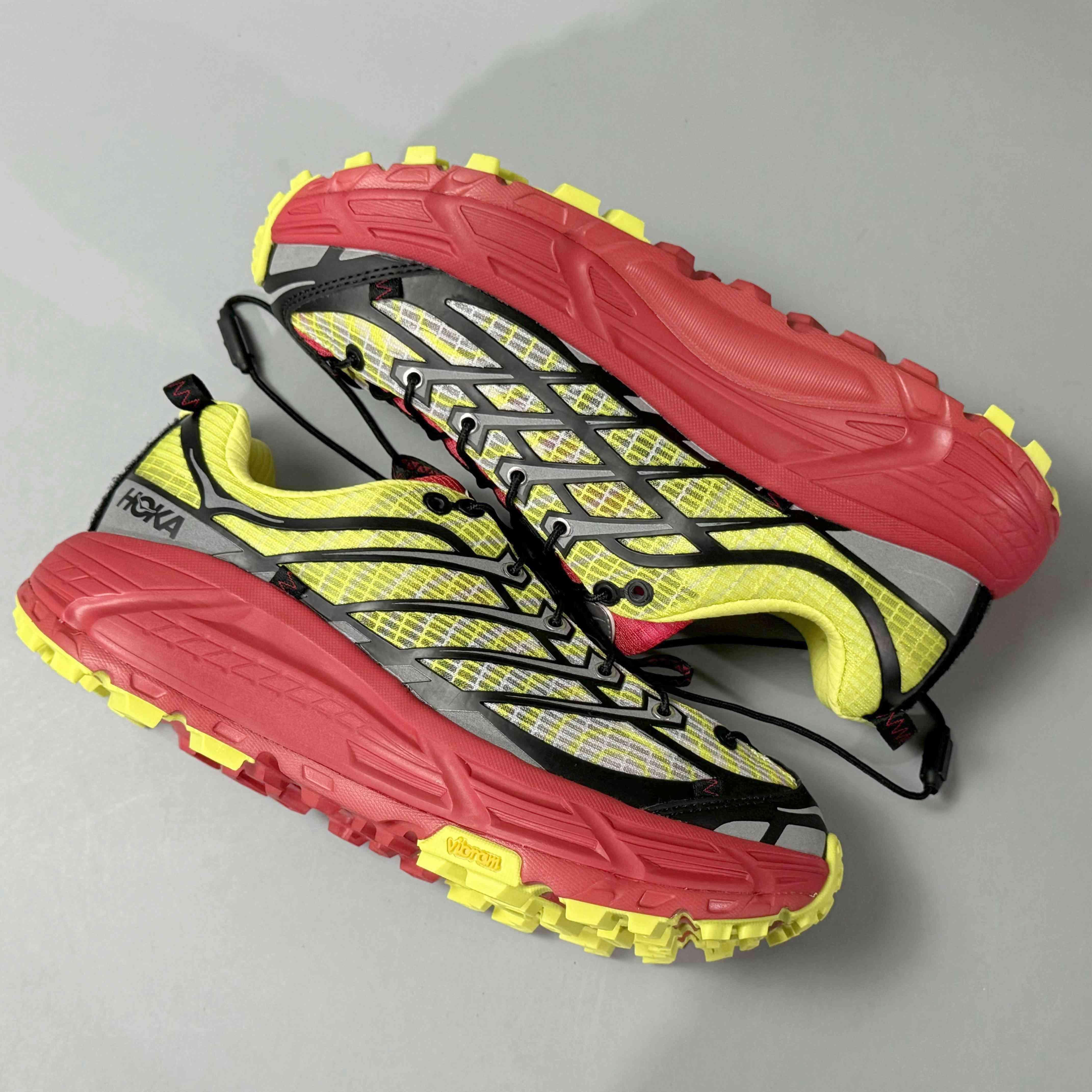 Nicole McLaughlin × Hoka Mafate Three 2 "Red/Neon Green - Banlieue91