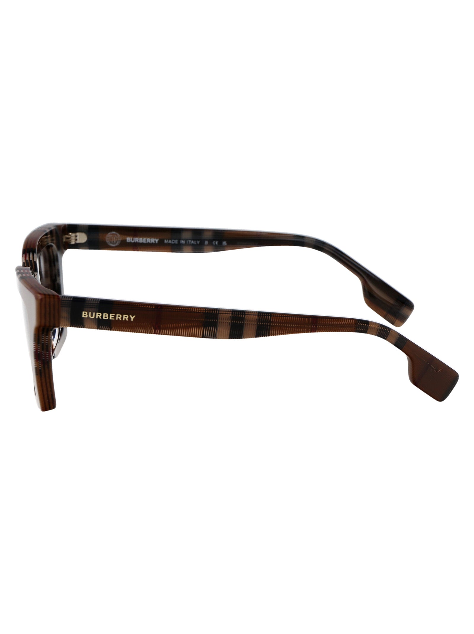 BURBERRY Check Brown Acetate Sunglasses for Women - Banlieue91 -